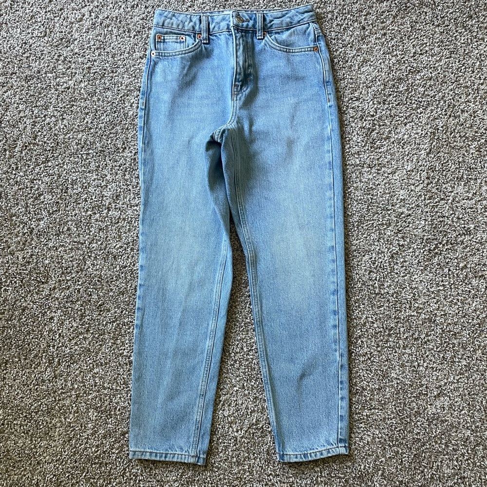 Topshop Petite Mom Jean light wash Size 25
